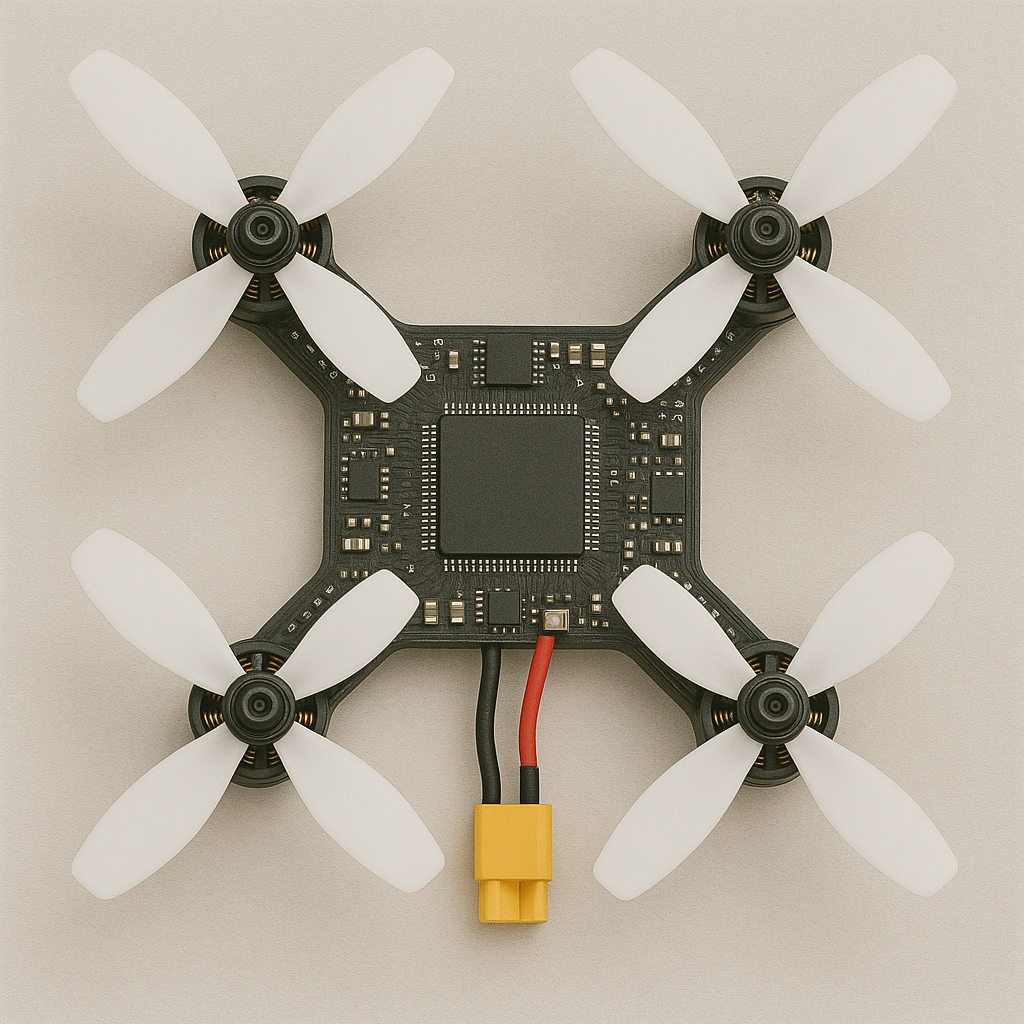 Quadcopter drone pcb